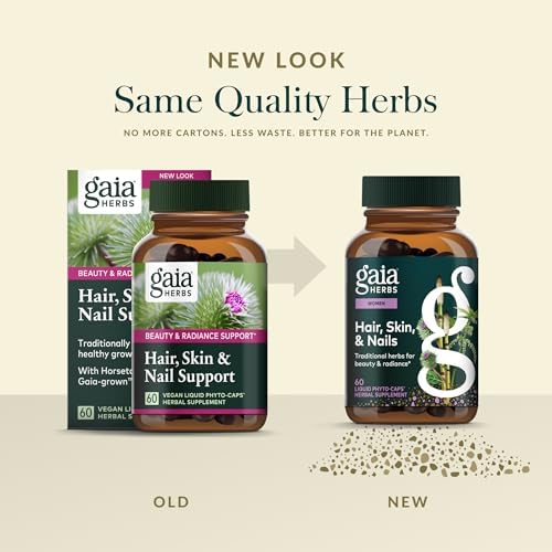 Gaia Herbs Hair, Skin & Nails - Supplement to Support Healthy Skin, Hair & Nail Health* - Astaxanthin, Horsetail