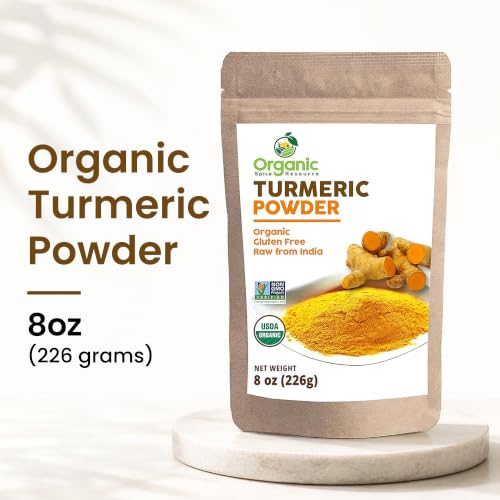 Organic Spice Resource Turmeric Root Powder, 8 oz (226 g)