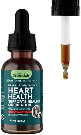 Heart Health for Dogs & Cats - Cardiovascular Support Supplement, Healthy Heart, Organic Hawthorn Berry, Herbal Tincture - 2 Fl Oz