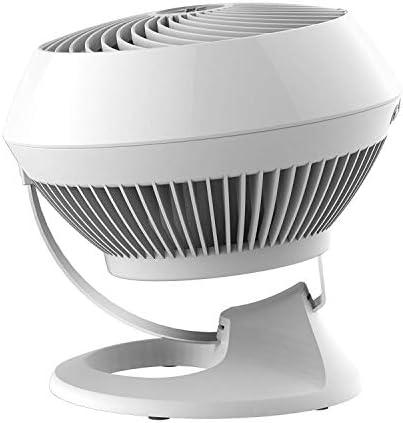 Vornado 460 Small Desk Fan with 3 Speed Settings, Adjustable Tilt Chrome Glide Bar, for Bedroom, Office, Home, Air Circulation up to 70 Feet, Quiet Table Fan, Black