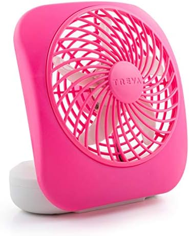 O2COOL Treva 5 in Portable Battery Powered Desk Fan 2-Speed Black | Yes
