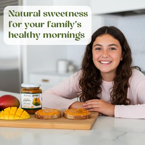 Agave Sweet Mango Fruit Spread with Agave Syrup No Sugar Fruit Spread 10 oz