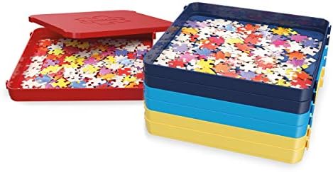 Buffalo Games Puzzle Sorting Trays for Adults, Puzzle Tray Storage, 7 Pc