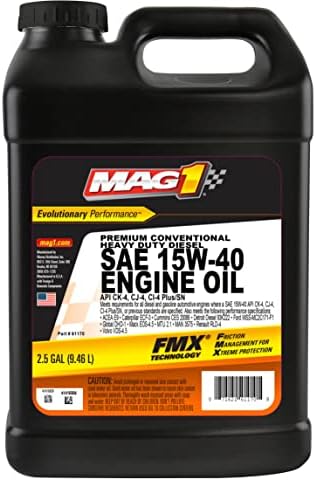 62631 SAE 15W-40 Premium Conventional Heavy Duty Diesel Engine Oil - 1 Gallon
