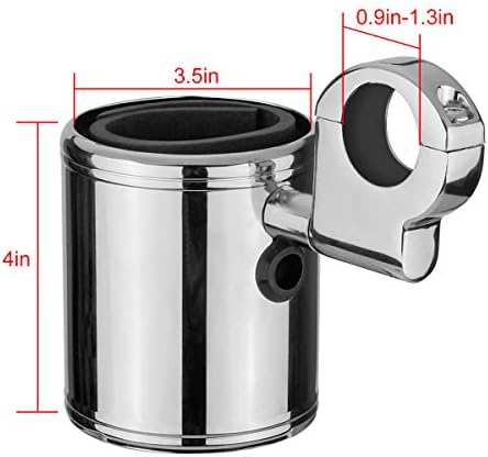 Motorcycle Handlebar Mount, Cup Drink Water Bottle Holder for Handlebar, Armrest, Roll Bar