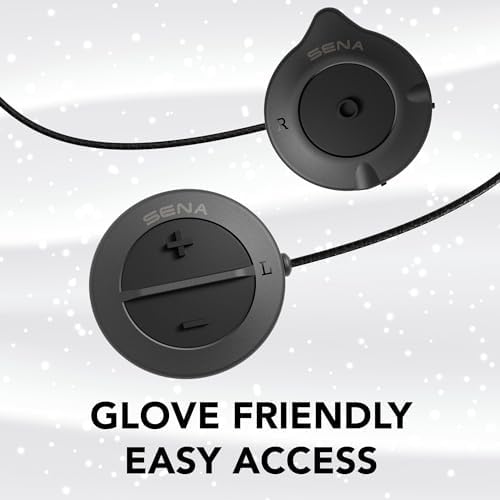 Sena Snowtalk 2 - Universal Bluetooth Headset for Snow Helmets with Built-in Wireless Intercom