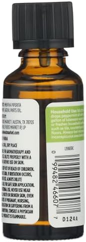 365 by Whole Foods Market, 100% Essential Oil, Cooling Peppermint, 1 fl oz
