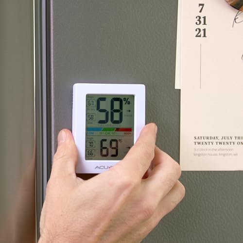 AcuRite Humidity Meter Hygrometer and Indoor Thermometer, Hygrometer