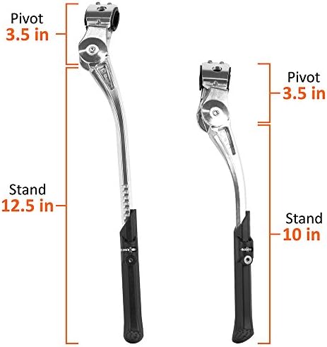 BV Rear Bike Stand for 24"-28" Bikes - Adjustable Bike Kickstand for Adult Bike with 8 Height Levels