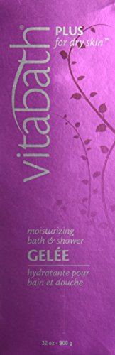 Vitabath Moisturizing Bath & Shower Gelee, Plus For Dry Skin, 32-Ounces