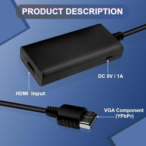 HD Cable for Dreamcast Console, Sega Dreamcast HD Converter, HD Link Cable for Sega Dreamcast [Sega DC]