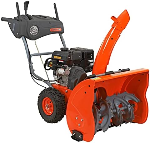 YARDMAX YB6770 26 in. 212 cc Two-Stage Self-propelled Gas Snow Blower with Push-Button Electric Start and Headlight