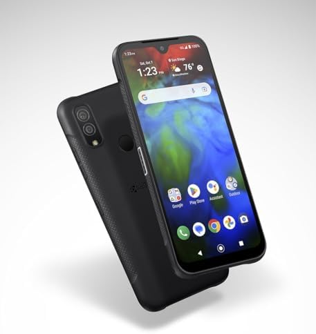 KYOCERA DuraSport 5G C6931 Carrier Unlocked Rugged Smartphone, Black, 6.1" Display, 48MP Camera, Waterproof, Dustproof, Drop Rated