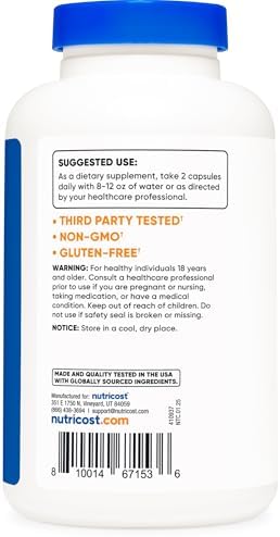 Nutricost Vitamin C with Zinc Capsules, 120 Servings, Gluten Free, GMO-Free