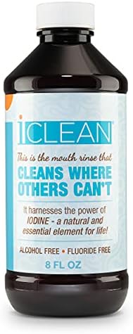 Mouthwash - Fluoride & Alcohol-Free Rinse | Harness The Power of Iodine | Molecular Iodine Mouth Rinse for Clean Oral Care | Gargle for Bad Breath &