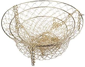 Fox Run 3-Tier Copper Kitchen Hanging Fruit Baskets For Kitchen, 32 Inches | Easily Store & Display Fruit & Vegetables | 3 Tiers Of Baskets For Organization | Beautiful Copper Hanging Kitchen Baskets