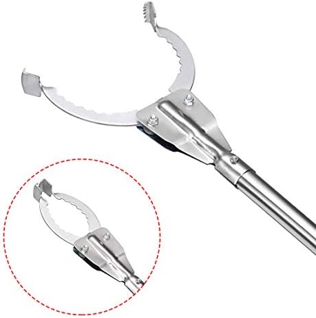 uxcell 36inch Grabber Gripper Tool Extender Claw Garbage Picker Stainless Steel Gray 2Pcs