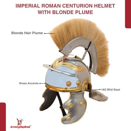 Armory Replicas Maximus Roman Gladiator Blackened 18g Helmet