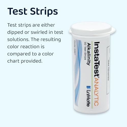 LaMotte 2994 Insta-Test Iron and Copper Multi-Factor Test Strip Kit, 0-5ppm Iron Range, 0-3ppm Copper Range, 25 Count Tubes