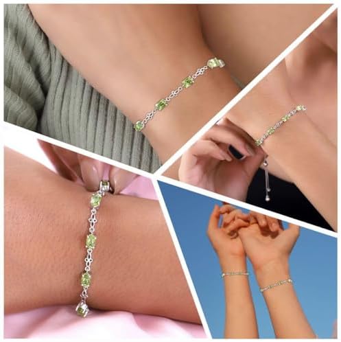 Birthstone Bracelets Charm Bolo Bracelet Adjustable Gemstone | Birthday, Gifts