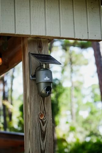 TACTACAM Defend 360 Cellular Security Camera, 4K Photos, 1080p Video, Solar Panel with Rechargeable Battery, 360° Pan/Tilt/Zoom, Weather-Resistant, Includes Case, Mount, Signs, & Cloth (2PK)