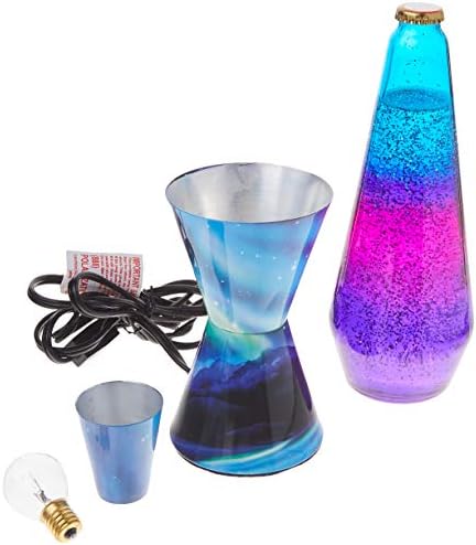 Lamp 2160 LVA2160 Colormax Northern Lights, 14.5-inches, Glitter with Clear Liquid and Decal Base
