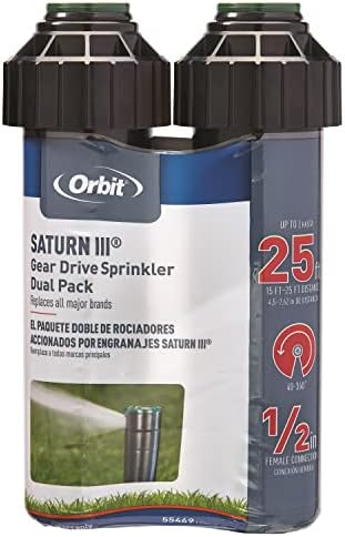 Orbit 55469 Saturn III Gear-Drive Rotor Water Sprinkler (2-Pack)