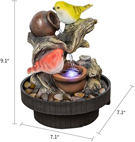 Resin LED Indoor Water Fountains | Office, Home Relocation Gifts