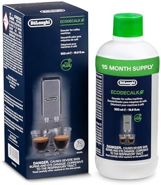 De'Longhi EcoDecalk Universal Descaler, for Coffee Machines 16.90 oz | Safe Formula, Universally Compatible, 15 Month Supply, Easy to Use