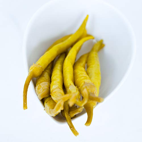 Matiz Piparras Basque Guindilla Peppers, Green, 6.4 oz | Spanish Pickled Peppers from Spain