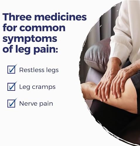 Boiron Leg Pain Relief for Relief from Restless Legs, Leg Cramps, and Shooting Pain - 3 Count (240 Pellets) | For Restless Legs, Leg Cramps
