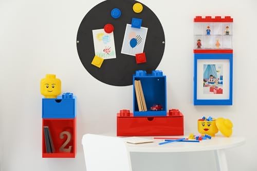 Room Copenhagen Lego Storage Brick 8 Desk Drawer, 8-Stud Stackable Tabletop Storage Box, 12.4 x 6.2 x 4.4 in