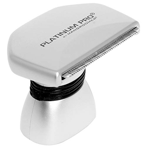 MANGROOMER - PLATINUM PRO New Back Hair Shaver Complete Attachment Head with Shock Absorber Neck and 1.8 Inch Blade Design!