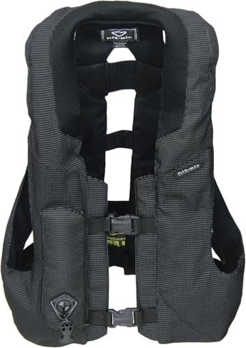 Hit-Air MLV Airbag Vest – Motorcycle Safety Vest with Automatic CO2 Deployment – Lightweight, Reusable, Adjustable Fit – Unisex Protective Riding Harness