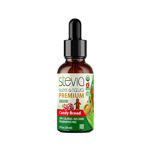 Candy Bread Premium Quality Stevia Drops | Organic Liquid Stevia |Best Sugar Substitute | 100% Pure Extract | All Naturally Sweet | Non-Bitter