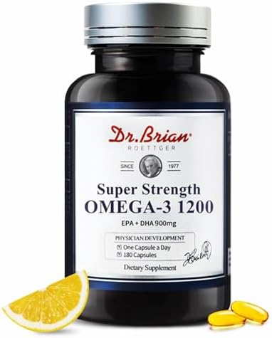 Dr.Brian Fish Oil Supplement 130 Softgel, Highly Absorbed rTG Mini Omega 3 Fish Oil Capsule with EPA/DHA Fatty Acids Vitamin D E