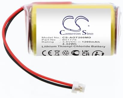 Cameron Sino Battery for AeroScout 24, 242, 243, T2EB, T2S Sensor Tag, T5, T5B, T5C, T5mv, TAC-232, TAC-232, TAC-233, TAC-233, TAC241, TAG-2300-C