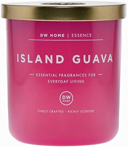 DW Home Island Guava Scented Candle Essential Fragrances for Everyday Living