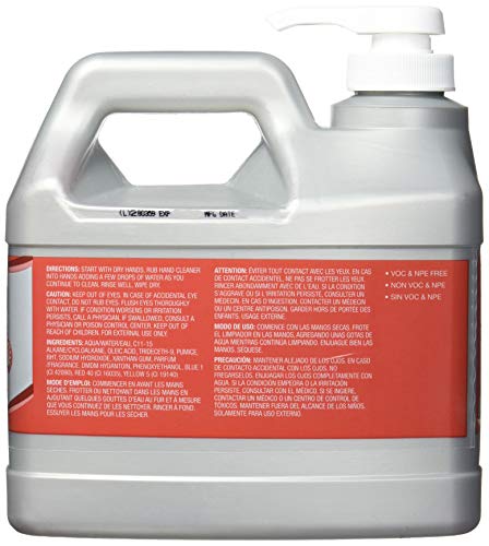Gojo Cherry Gel Pumice Hand Cleaner, Pump Bottle, 1ct x 1 Gal - 2358-02