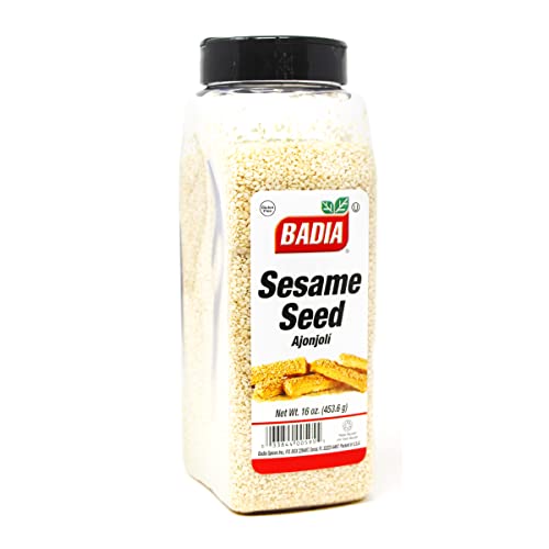 Badia Sesame Seed Hulled, 16 Ounce (Pack of 6)