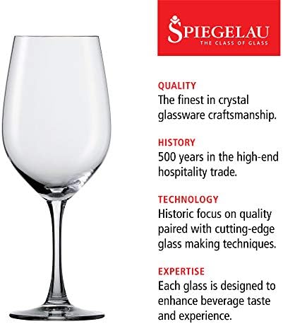 Spiegelau Wine Lovers White Wine Glasses Set of 4 – Elegant Stemmed Crystal Wine Glassware for Chardonnay, Sauvignon Blanc & Riesling – Lead-Free Crystal Glass Set