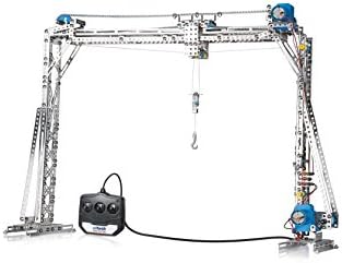 Eitech Exclusive Series Deluxe Motorized Crane Construction Kit, Intro to Engineering and STEM Learning, Steel