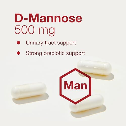 Protocol for Life Balance D-Mannose - 500mg - Bladder Cleanse - Support Healthy Urinary Tract* - For Men & Women - Kosher & Non-GMO - 90 Veg Capsules