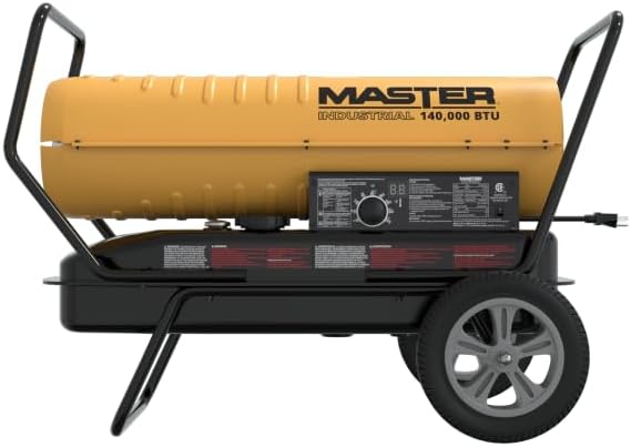 140,000 BTU Kerosene/Diesel Forced Air Heater with Thermostat – Portable Industrial Heater