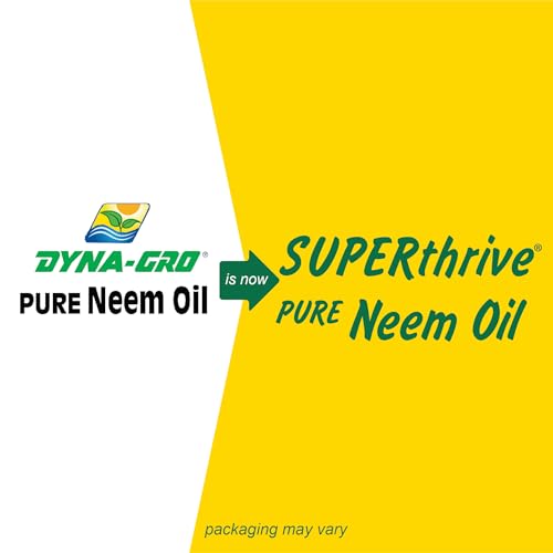 SUPERthrive Organic Pure Neem Oil, Cold-Pressed, Concentrate, 32 oz | 100% cold pressed & filtered. No additives, biodegradable. For leaf polish and plant care.