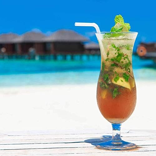 200 Count 100% Plant-Based Wrapped Compostable Straws | Plasticless Biodegradable Flexible Drinking Straws - A Fantastic Eco Friendly Alternative to