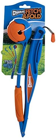 Chuckit! Fetch and Fold 25M Dog Ball Launcher, 25in Length, Medium Ball