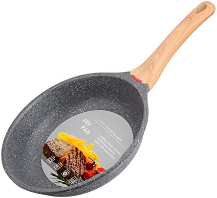 Induction Nonstick Frying Pan,Light Weight Skillet,Healthy Non Toxic Omelet Pan,All Stoves Compatible Egg Pan (grey, 8inch)