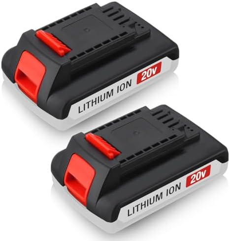 Upgraded 2 Pack 4.0Ah 20v Max LBXR20 Replace Battery for Black and Decker Replacement Weed Eater Battery LBX20 LBX4020 LBXR2020-OPE Cordless Power