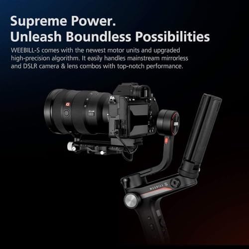Zhi yun Weebill S Gimbal Stabilizer for Mirrorless and DSLR Camera, for Canon 5DIV 5DIII EOS R Sony A7M3 A7R3 A7 III A9 Panasonic S1 GH5s Nikon Z6
